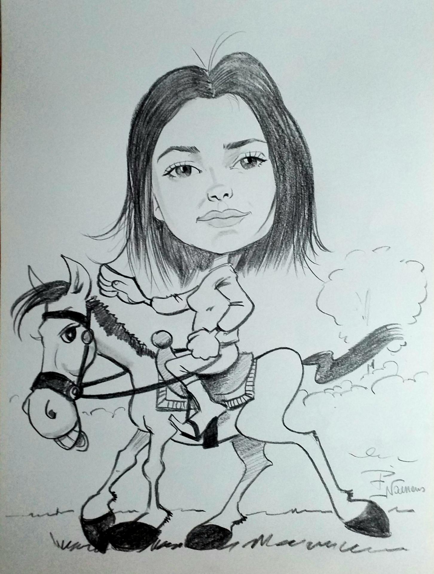 caricature cheval