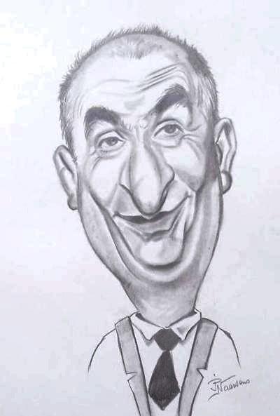 Caricature de louis de funes