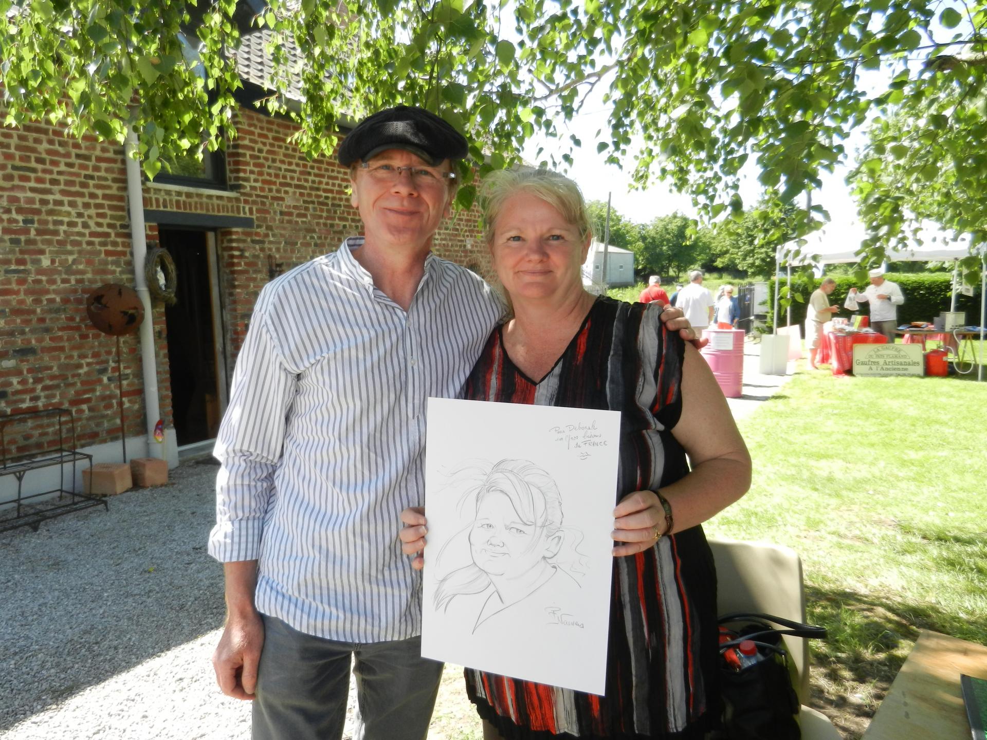 caricatures dans une expo