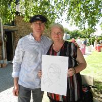 caricatures dans une expo