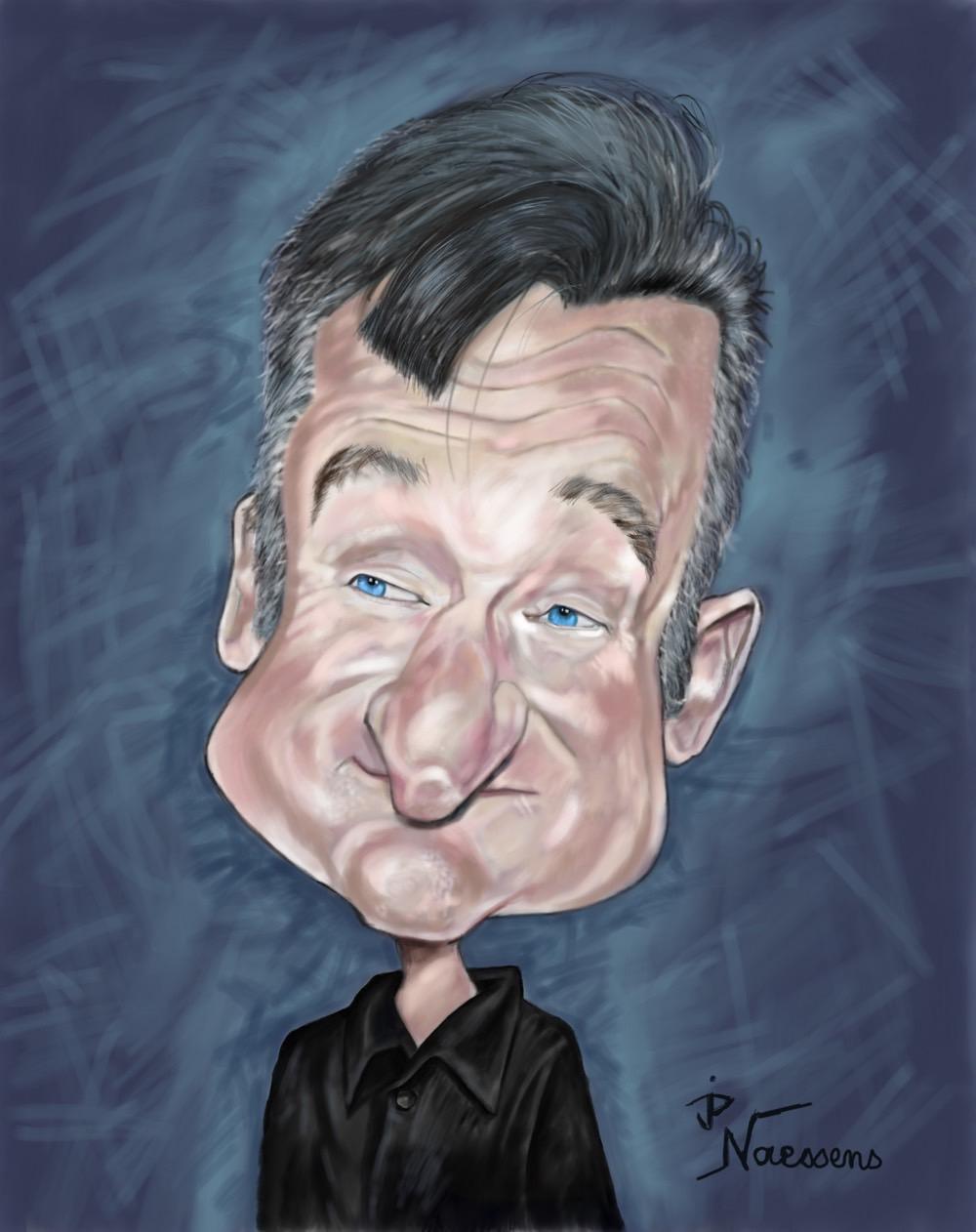 Caricature robin williams