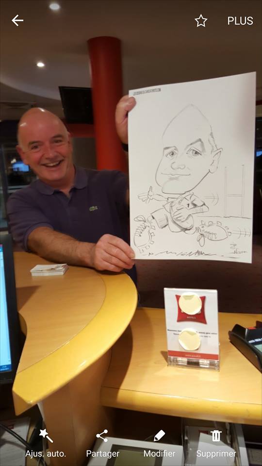 caricature du rugbyman